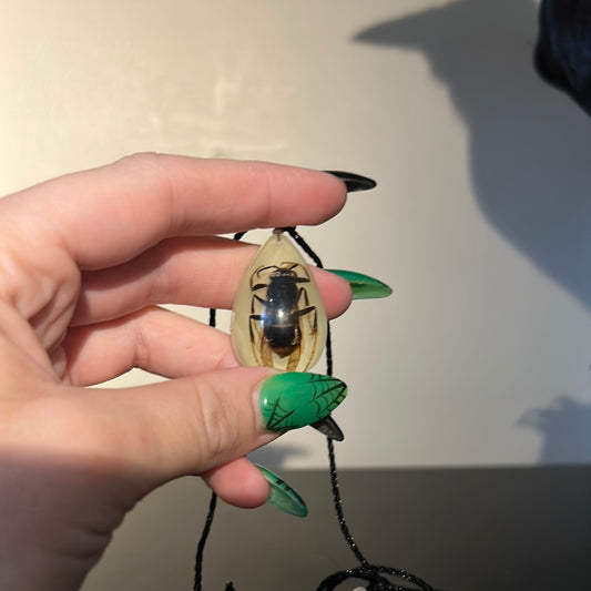 Wasp in Resin Necklace