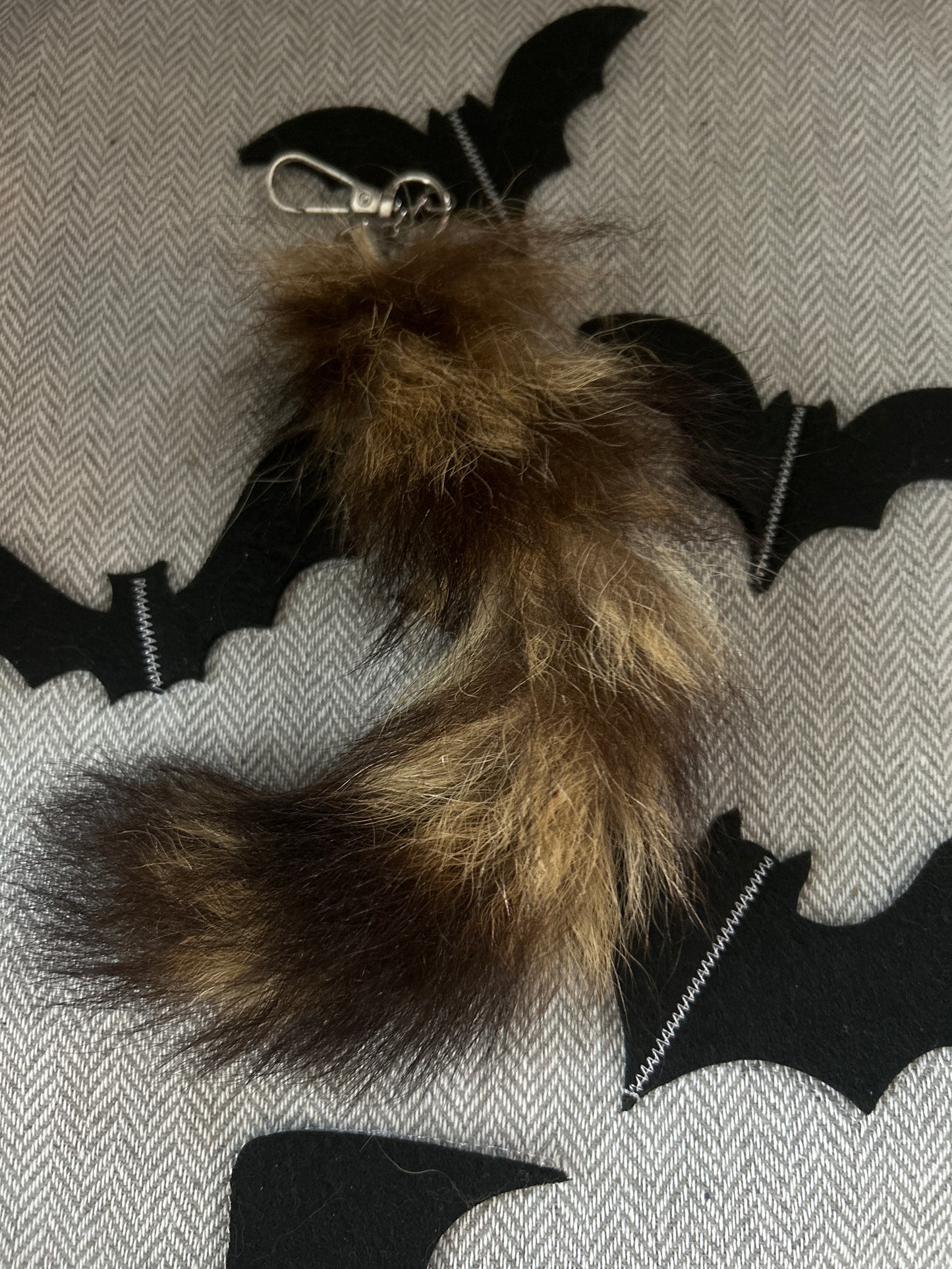 Raccoon Tail Keychain