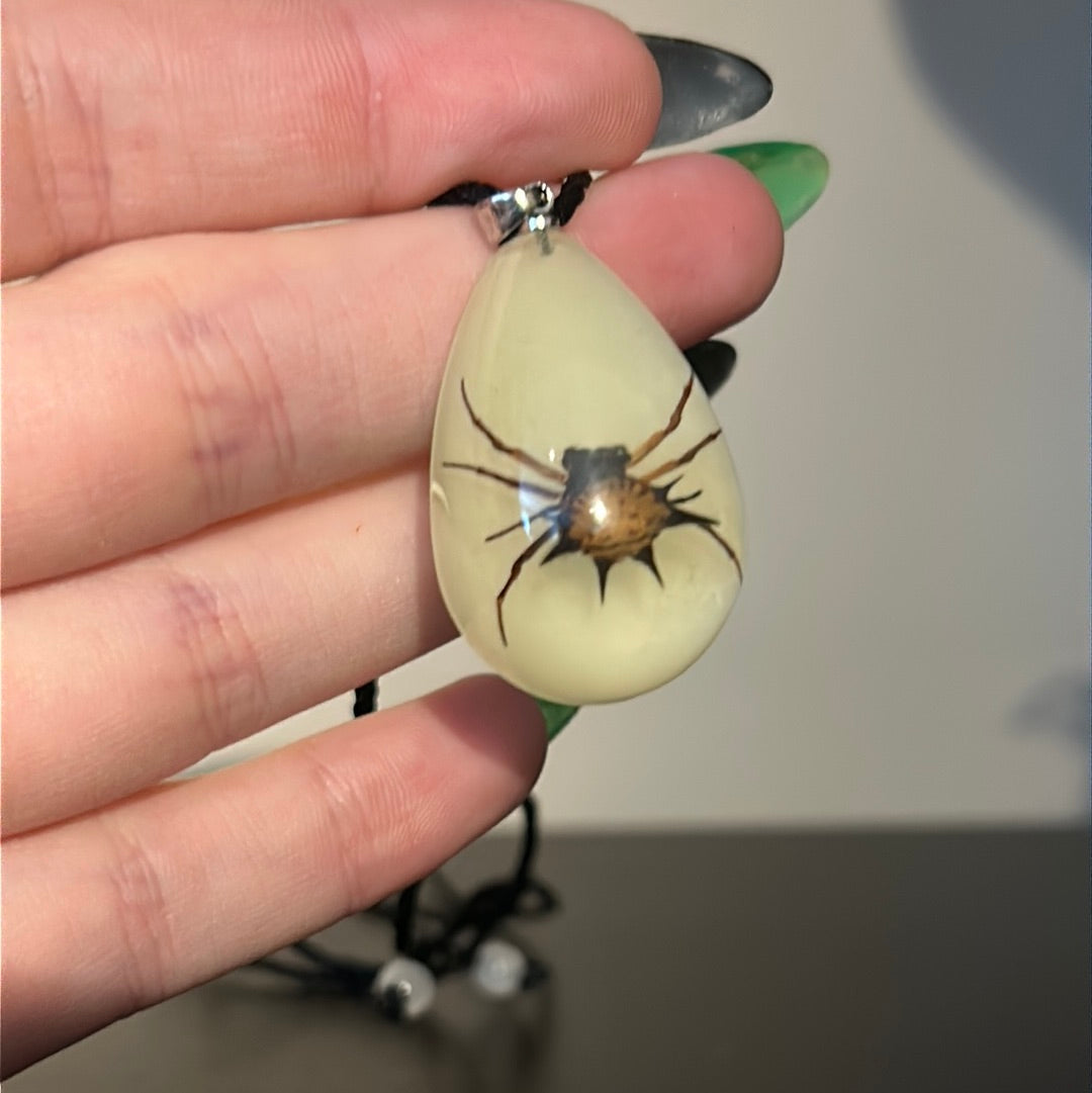 Spider in Resin Necklace
