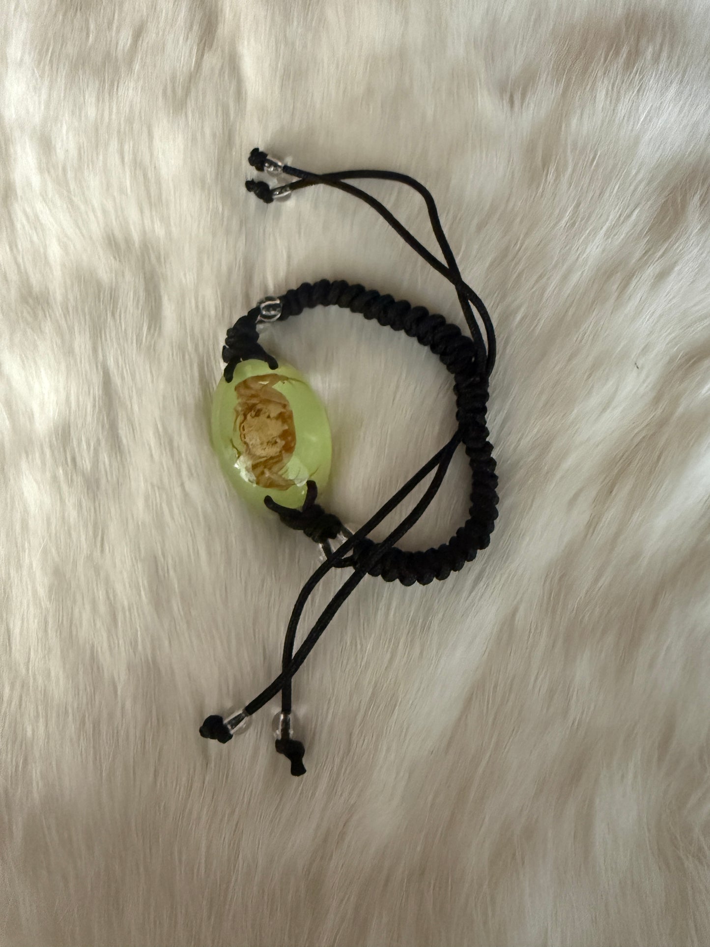 Insect in Resin woven Bracelet - Pumpkin Cat Collectables