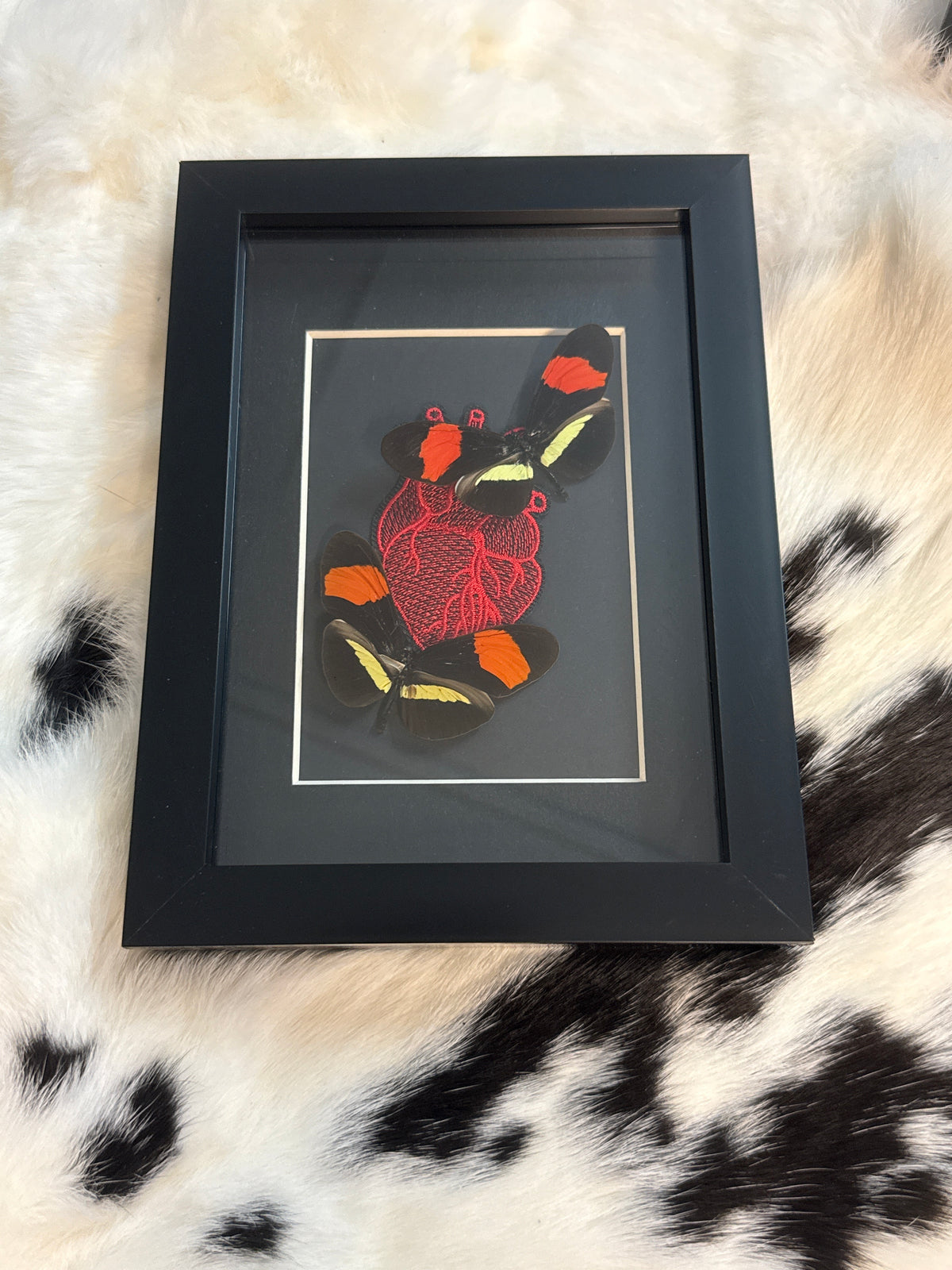 Red & Black Butterfly Duo Frame