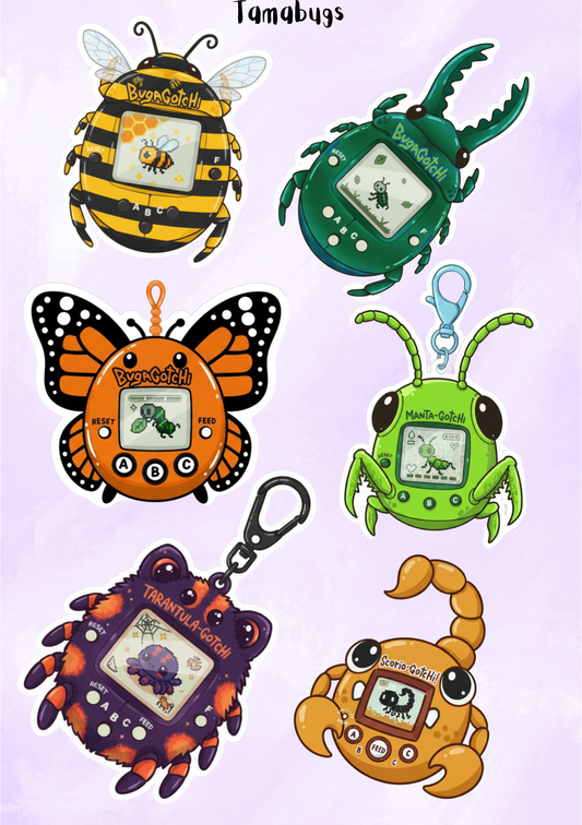 Tamabugs Sticker Sheet B - Pumpkin Cat Collectables