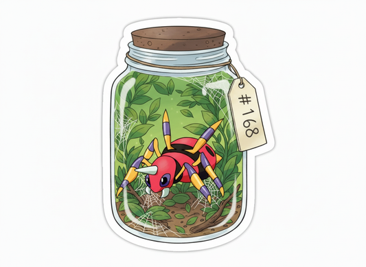 PokeBug Die Cut Sticker - Aradios - Pumpkin Cat Collectables