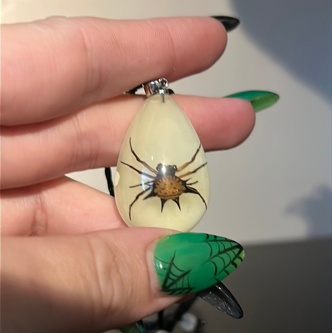 Spider in Resin Necklace
