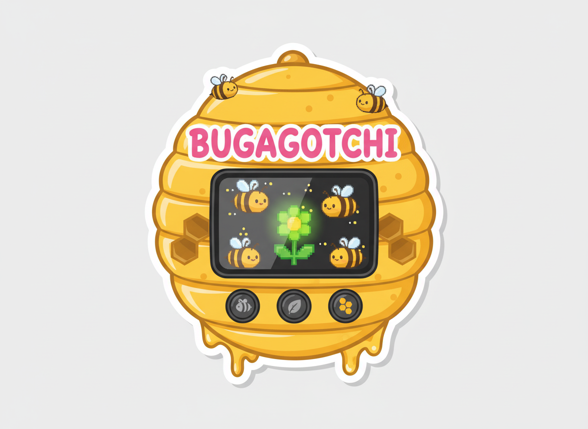 Tamabug Die Cut Sticker - Bee Hive - Pumpkin Cat Collectables