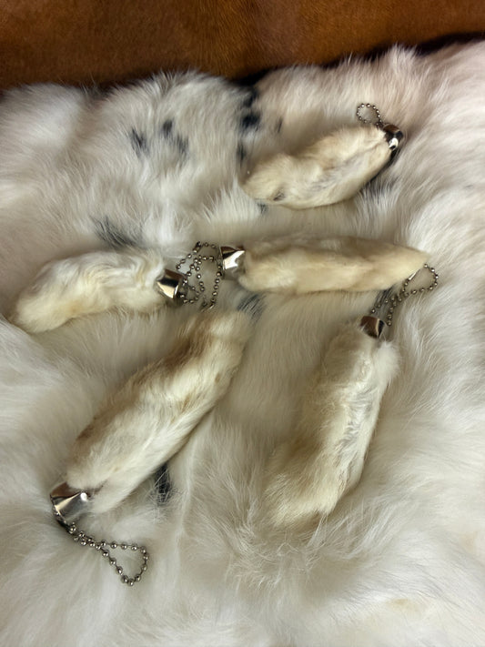 Rabbit Foot Keychain - Pumpkin Cat Collectables