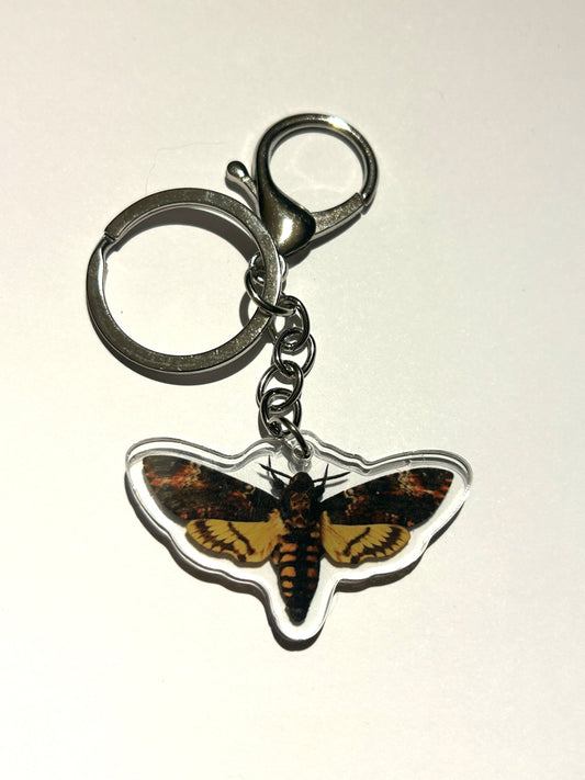 Death Head Moth Acrylic Keychain