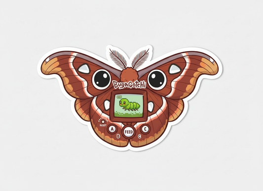 Tamabug Die Cut Sticker - Atlas Moth - Pumpkin Cat Collectables