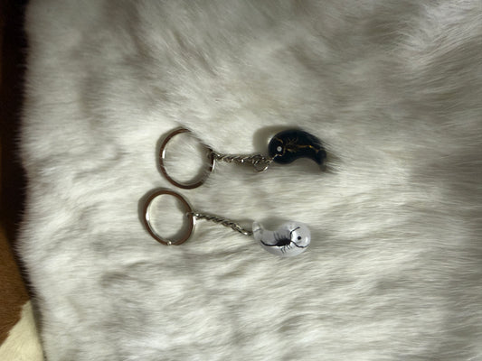 Ying and Yang Scorpion Keychain set - Pumpkin Cat Collectables
