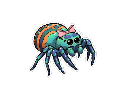 Die Cut Sticker - Love Jumping Spider - Pumpkin Cat Collectables
