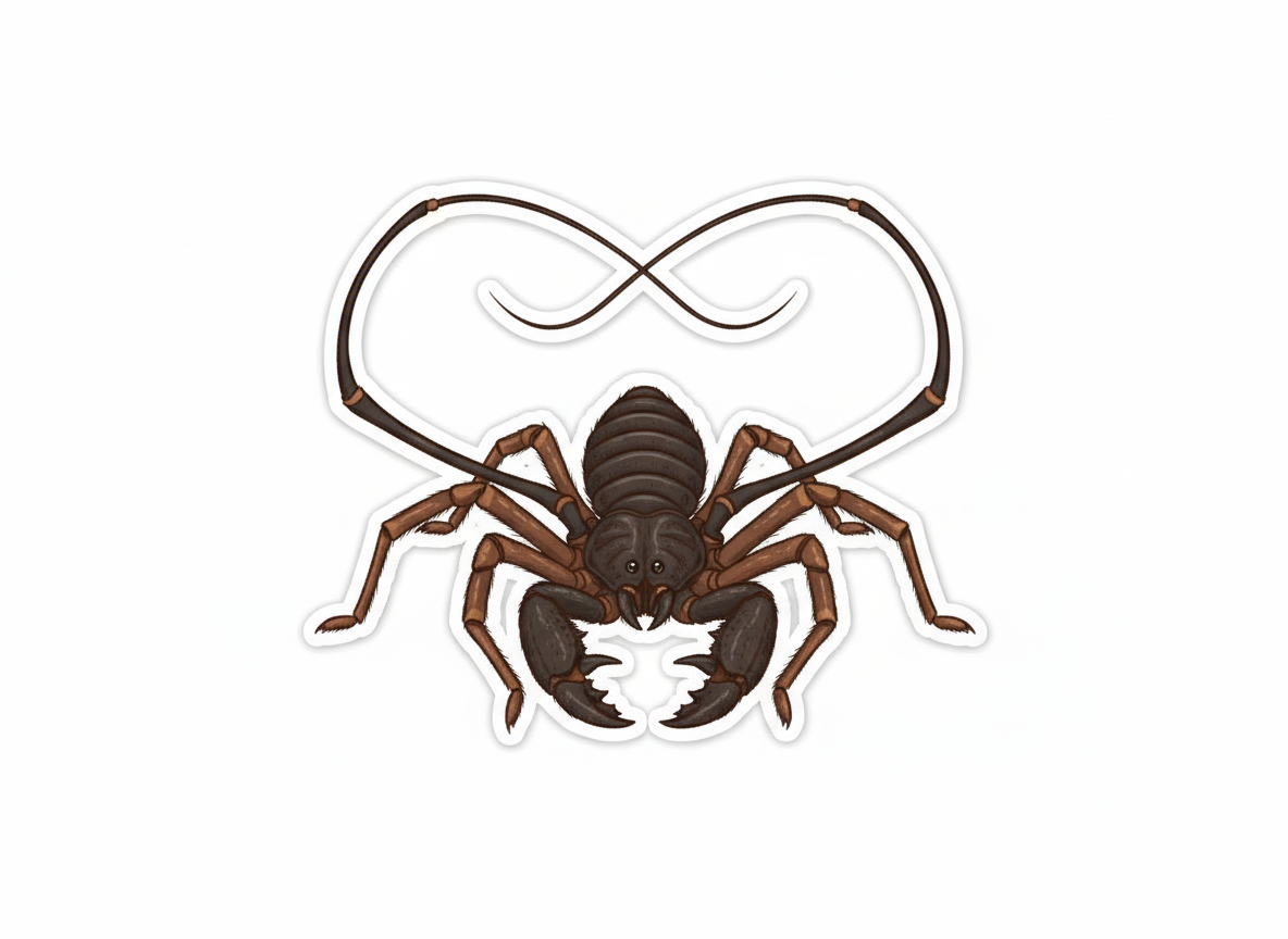 Die Cut Sticker - Whip Scorpion - Pumpkin Cat Collectables